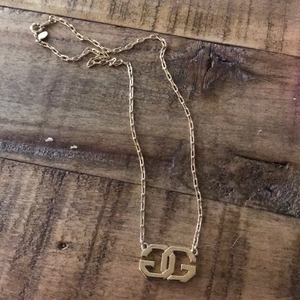 Gold Gucci-like Givenchy GG logo Necklace